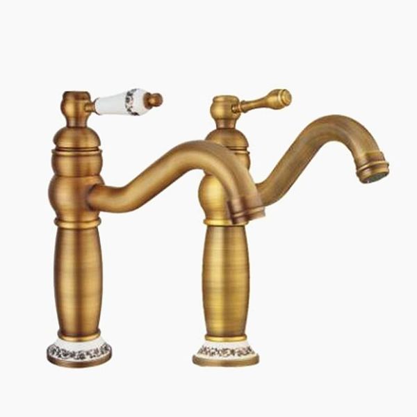 

bathroom sink faucets ancient-like ceramic single hole cold- mixed faucet for full copper european toilet face pot