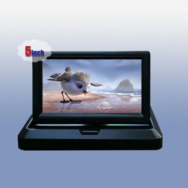 

car video folding monitors hd tft lcd monitor 4.3 or 5 inch for rear view camera parking backup reverse display
