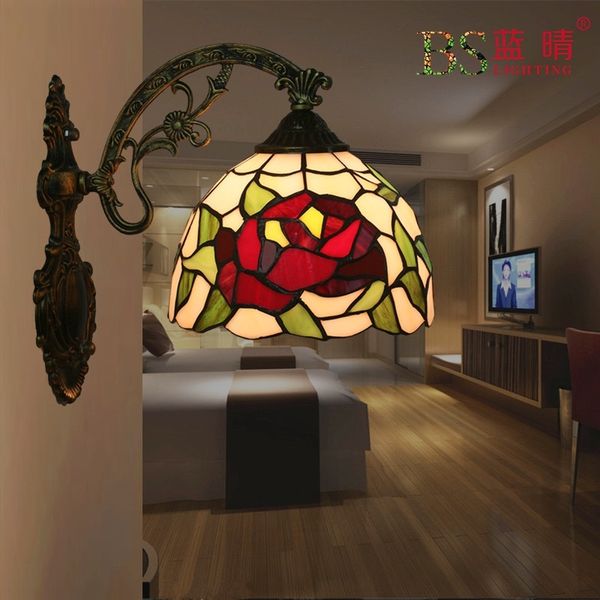 

tiffany bedroom bedside living room balcony corridor european wall lamp
