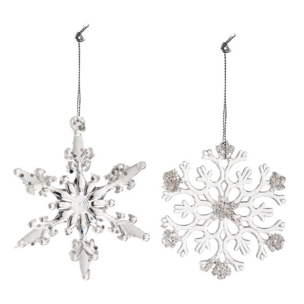 

christmas decorations 10pcs fake snowflake pendant tree hanging xmas decor