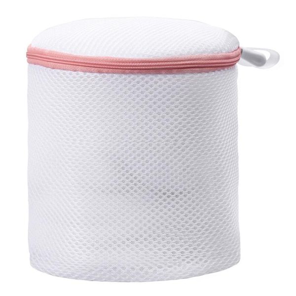 

cylindrical washing bag home laundry lingerie machine mesh net polyester bags