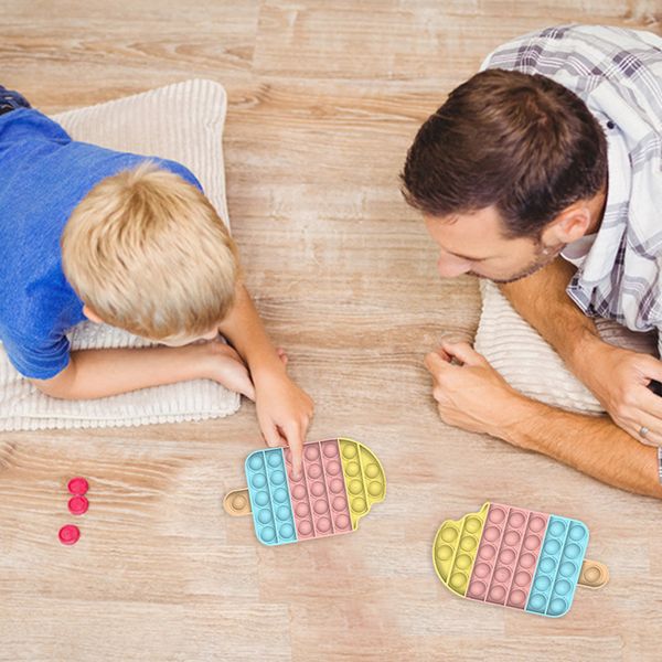 

toy funny slow soft kid decompression balls children stress reliever fidget squeeze fun ice cream push popit bubble