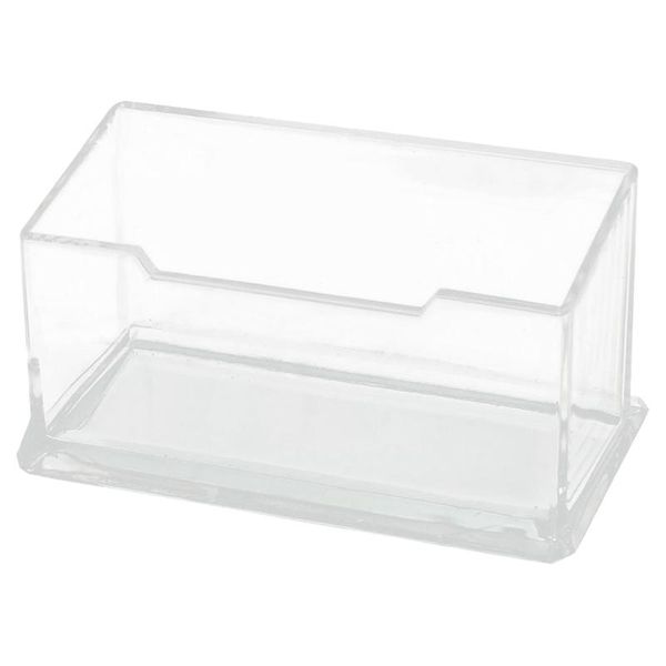 

card holders plastic name business id bank stand storage holder protective cover, transparent, Brown;gray