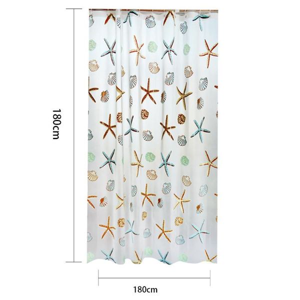 

shower curtains waterproof curtain with hooks partition bathing starfish leaves printing peva for bathroom toilet