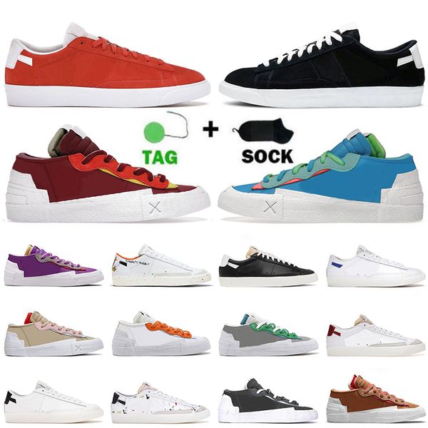 

2022 fashion neptune blue blazer low 77 designer running shoes mens women iron grey classic green black white blazers vintage platform joggi