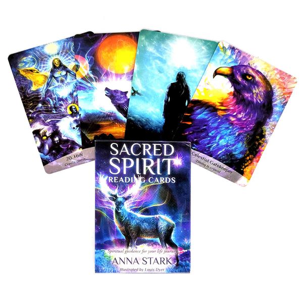 Новые карты Tarot Cards Sacred Spirit Chard и PDF Руководящие деления Палуба Развлечения Вечерины Настольная игра 36 шт. / Коробка