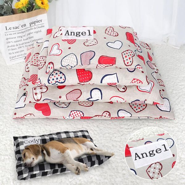 

kennels & pens custom dog cat mat small medium dogs bed pad winter pet puppy sofa personalixed sleeping cushion