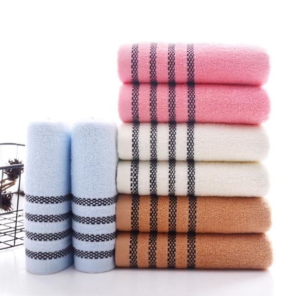 

towel pure cotton stripe thickened plain color daily necessities gift facial
