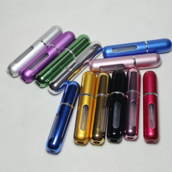 

5ml portable mini bottle with spray empty cosmetic containers packing bottles