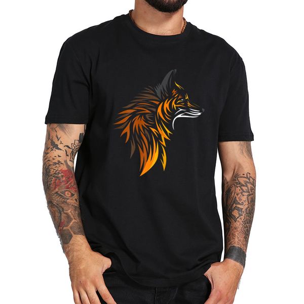 

ccccsporttribal fox tutu cute style design t shirt graphic digital print 100% cotton short sleeve soft camisetas, Black;yellow