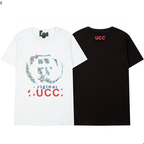 

fashion t shirt for women gujia 2021 summer short sleeve female doraemon robot cat cartoon printing brand top, White