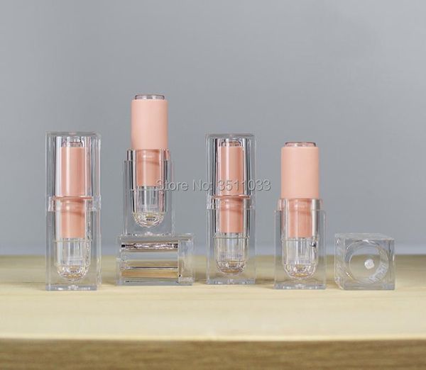 

storage bottles & jars 12.1mm cosmetic lipstick container empty clear refillable bottle makeup lip rouge pink packing tube