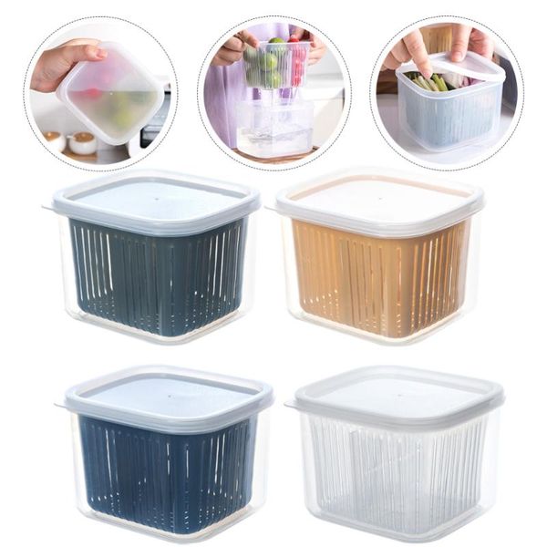 

storage bottles & jars 4pcs seasoning boxes sealed vegetable fruits