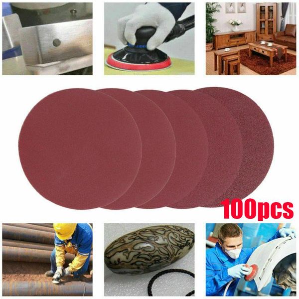

sanders 100pcs 75mm 3inch sander disc sanding discs pad 80-3000 grit paper hook & loop abrasive sandpaper