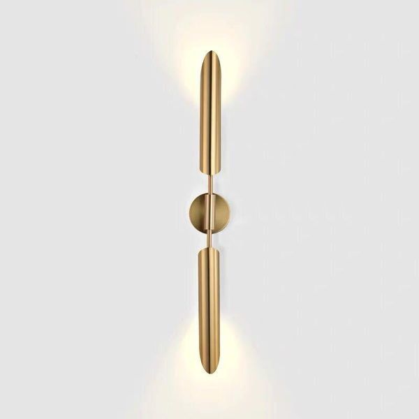 

wall lamp indoor simple personality corridor floor pass bedroom bedside tv background brass color creative
