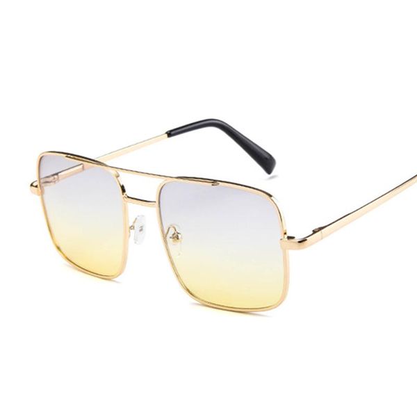 

fashion luxury flat coating ocean sunglasses women brand big frame siamese lenses square men sun glasses uv400, White;black