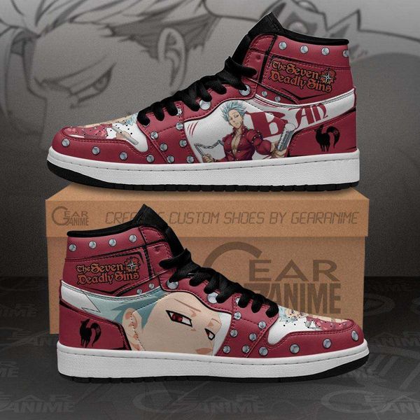 

seven deadly sins ban sneakers custom customization anime shoes