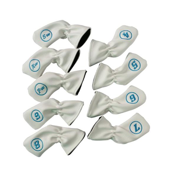 

golf training aids 9pcs cue head cover putter iron protective headcovers soft