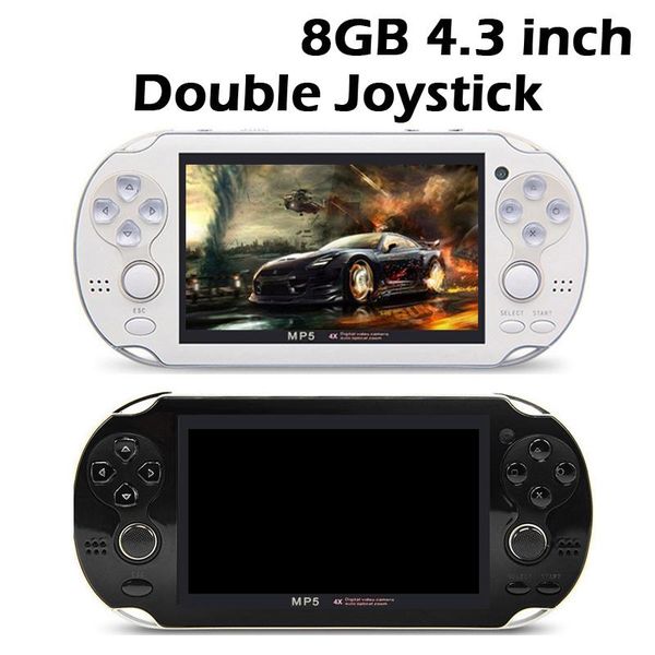 

portable game players 4.3 inch 8gb handheld 64bit consoles build in 10000 multimedia hd mp5 camera