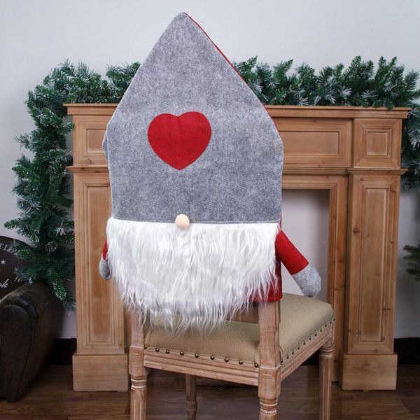 

chair covers universal washable holiday party supplies christmas decor cute dining room kitchen festival easy install slipcover cover