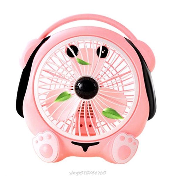 

electric fans cute cartoon pattern mini fan strong wind deskcooling air cooler for home office dormitory m19 21 dropship