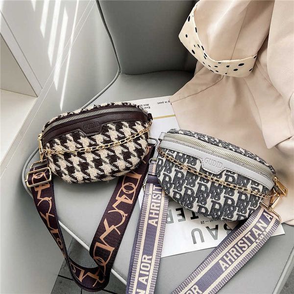 

new style children waist bag fashion mini chain shoulder girl letter versatile messenger, Black