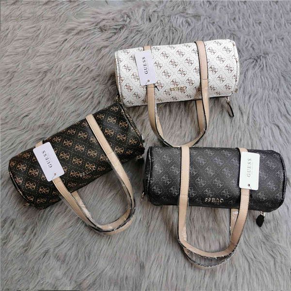 

new g-shaped portable round wind printed women's single shoulder messenger bag pillow bag