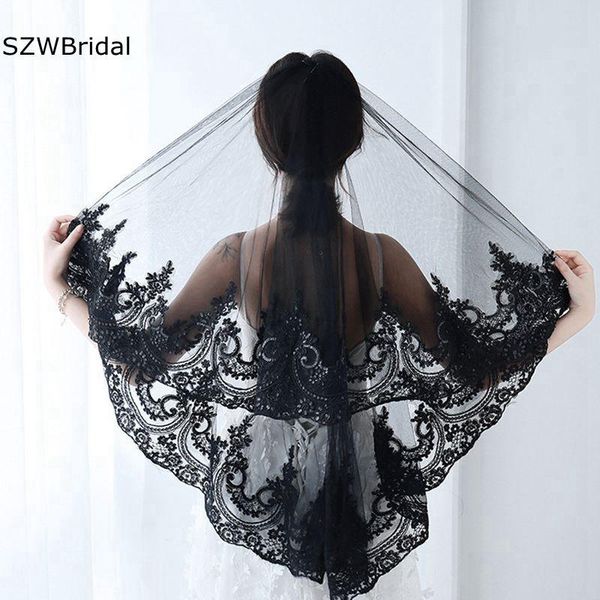 

bridal veils arrival two layer wedding veil accessories black brides matrimonio welon