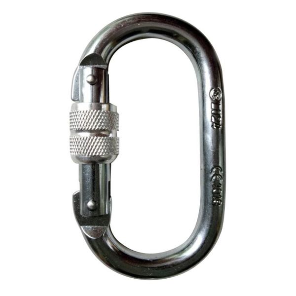

cords, slings and webbing portable outdoor mountaineering hook rescue clip o shape screw lock buckle carbon steel 25kn