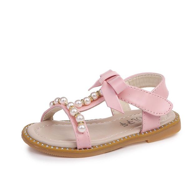 

girls sandals children summer pearl kids shoes fashion princess diamond slip baby, Black;red
