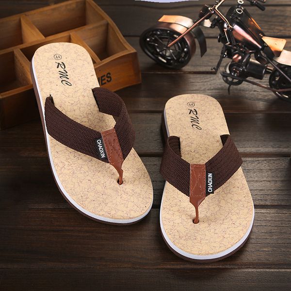 

men's summer flip-flops slippers beach sandals indoor&outdoor casual shoes sandals men sapato masculino men chinelo, Black