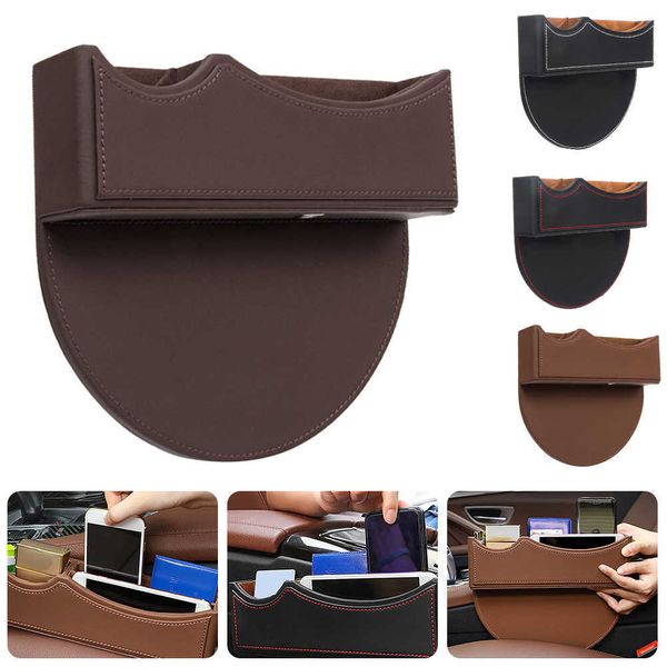 Bolsos de assento de carro de carro Bolsos Universal Tamanho Auto Caixa de Armazenamento Caixa de Armazenamento Caixa de Telefone Móvel Organizadores de Console Filler Side Saco Navio