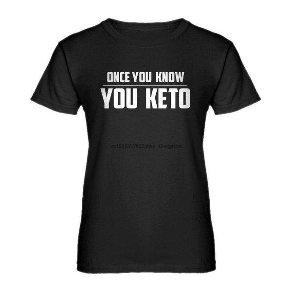 

men's t-shirts womens once you know keto short sleeve t-shirt #3272, White;black