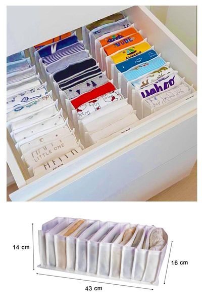 

1/5 / 10pcs underwear socks bra wardrobe drawer organizer storage box bedroom interior modern laundry bags