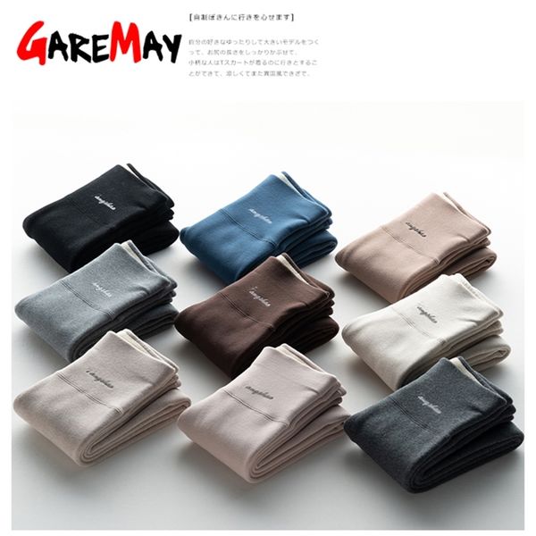 

wool thick warm winter leggings for women high waist velvet leggings grey black winter pants women fleece thermal leggings 210820