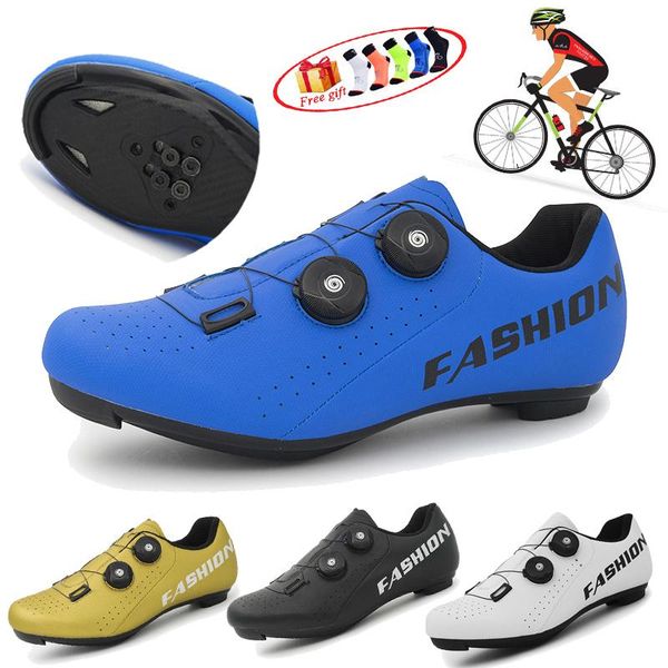 

the latest professional speed route cycling shoes men sports self-locking road bike racing women mtb footwear, Black