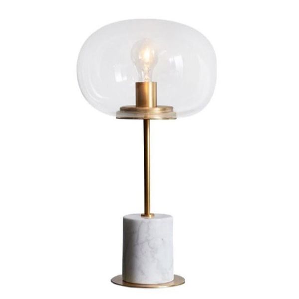 

modern nordic marble base led bedside lounge table lamp light bulb lighting desk fixture ta087 lamps
