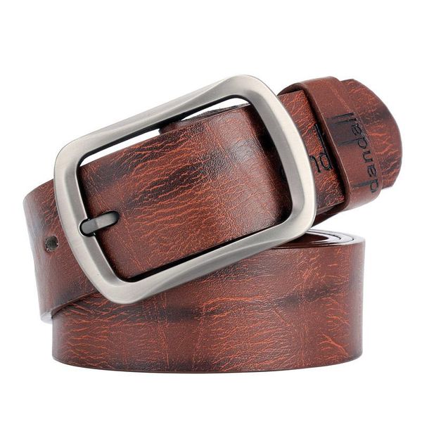 

belts men vintage leather belt luxury designer male fashion pin buckle jeans strap width 3.7cm waistband z30, Black;brown