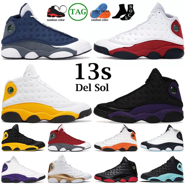 

men women basketball shoes 13 13s del sol court purple obsidian flint black cat bred he got game soar green mens trainers outdoor sports sne
