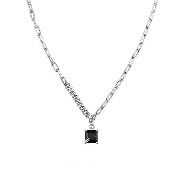 

pendant necklaces designer elegant necklace women luxury aesthetic chain initial goth jewelry, Silver