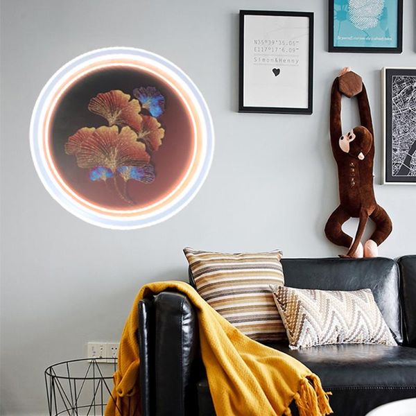 

wall lamps minimalist nordic led lamp fixture indoor round bedroom living dining room foyer lustre luminaire corridor aisle lighting