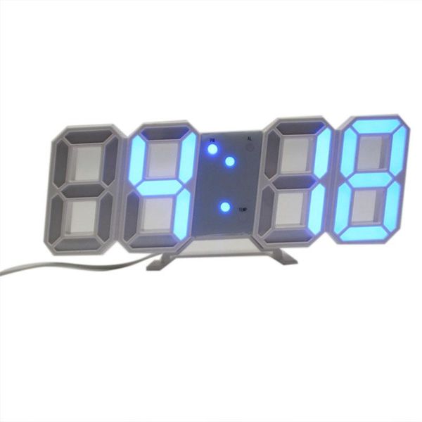 

wall clocks digital electronic clock led table brightness adjustable alarm fashion hanging usb