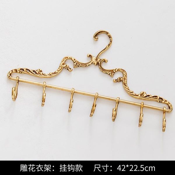 

hangers & racks brass hanger european retro carved clothes organizer storage rack for el home living room decoration