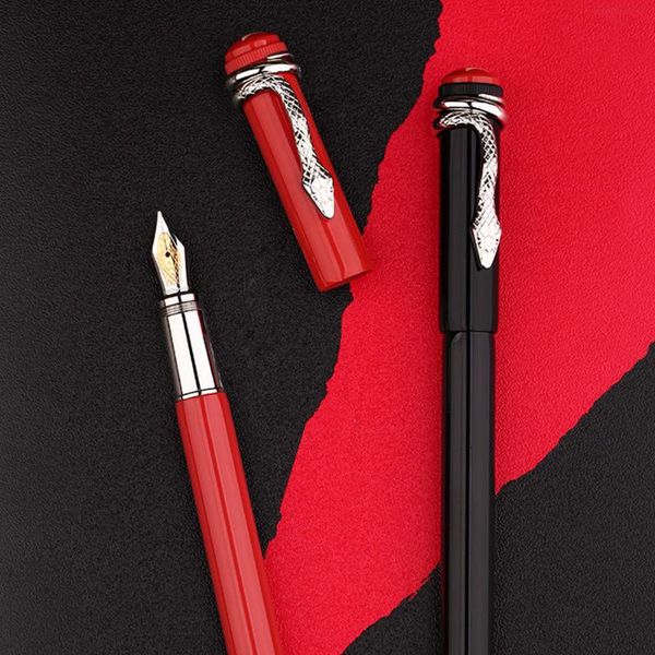 

fountain pens student stationery f9, writing snake, spider, business, classical, absorbent ink, office and school gifts, luxury soft metal p