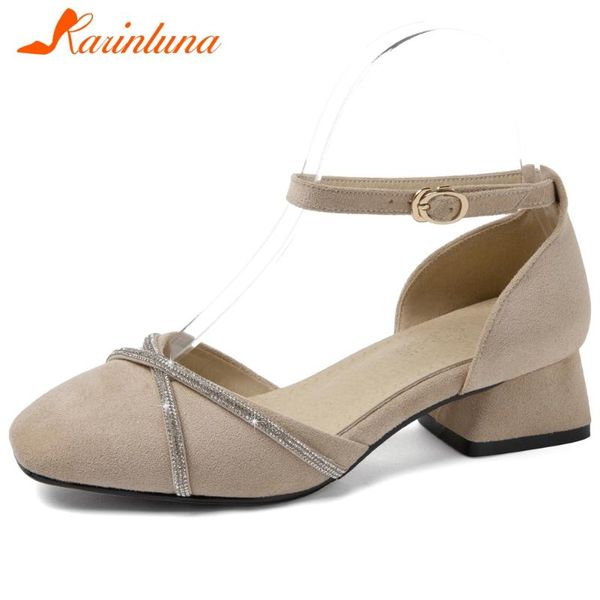 

dress shoes karin ladies summer crystal sandals comfort chunky heels women elegant shallow, Black