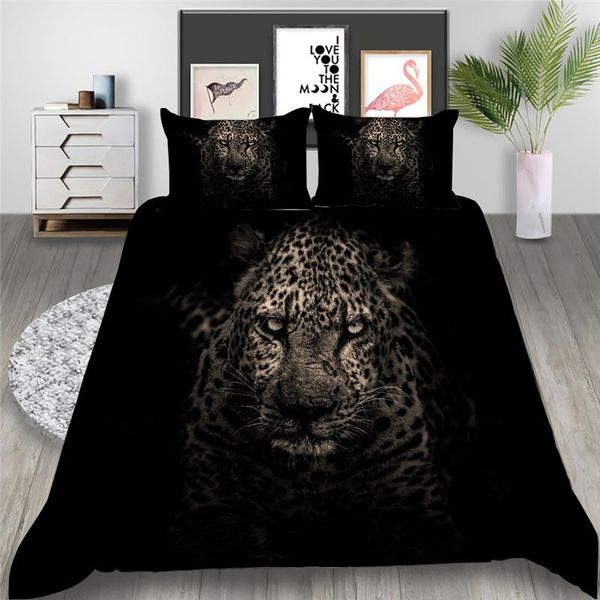

bedding sets lion leopard set 3d animal duvet covers comforter bedclothes bed (no sheet) ayr