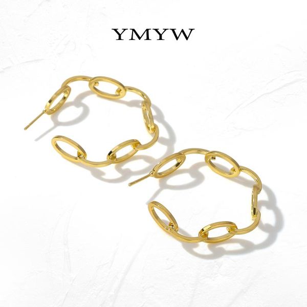 

stud ymyw minimalist hollow earrings fashion gold color copper jewelry geometric metal texture for women bijoux femme, Golden;silver