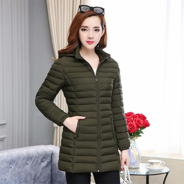 

women's jackets down cotton for womens 2021 autumn winter hooded parkas plus size 6xl keep warm coat slim female thin ioqrcjv n172, Black;brown