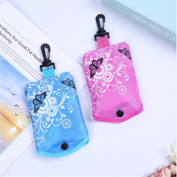 

shopping bags vogvigo foldable bag butterfly flower oxford fabric shoulder portable eco-friendly grocery reusable handbags