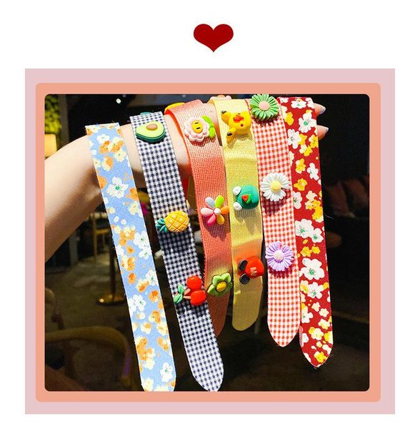 

hair accessories children posted hoop baby girls band card magic bang stick broken head and posting, Slivery;white